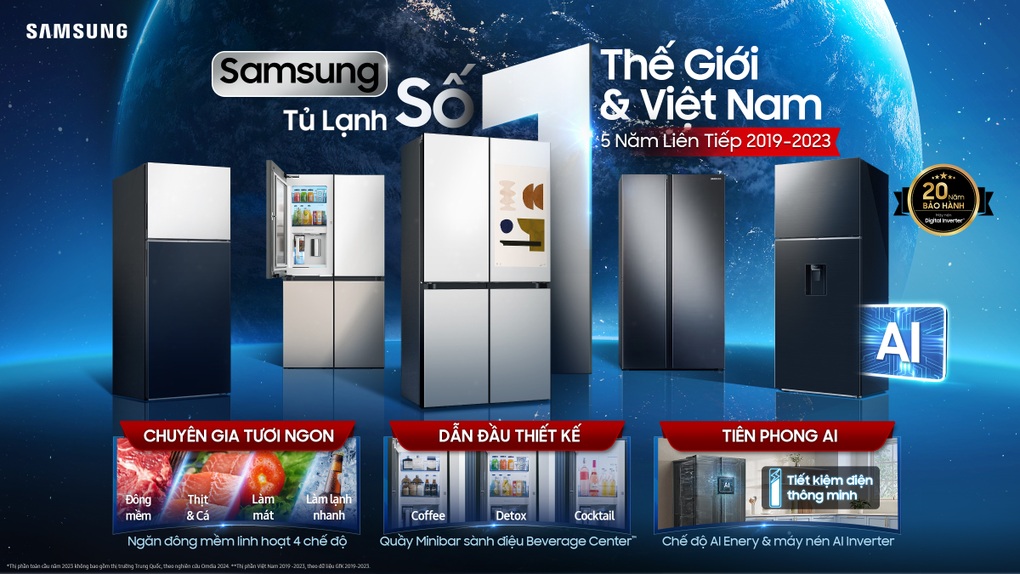 50 năm khẳng định vị thế hàng đầu của tủ lạnh Samsung - 1