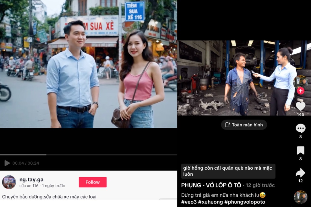 Tiệm sửa xe cũng tự làm TVC, dân quay dựng toát mồ hôi lo Veo 3 cướp việc - 3 Tiệm sửa xe cũng tự làm TVC, dân quay dựng toát mồ hôi lo Veo 3 cướp việc - 3